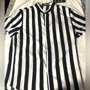 Black and white shirt